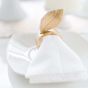 Respectueux de l'environnement en vrac Décoration de table Argent Rose Or Ronds de serviette Art Cercle Creux Western Porte-serviettes en métal - Product Image 4