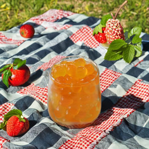 Bolas de Tapioca Transparentes Rojo Rubí Pinshan 950g, Ingredientes para Té de Burbujas - Product Image 5