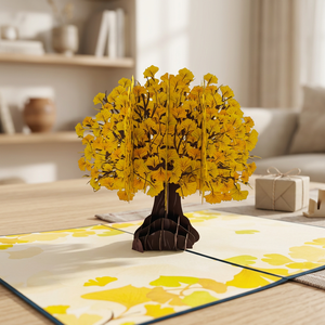 Tarjeta 3D Pop-up Artesanal de Papel con Diseño de Animales Personalizado, Estilo Gingko, Superventas, Regalos Personalizados Hechos a Mano para Acción de Gracias - Product Image 3