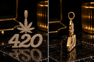 <b>Custom</b> Platinum Plated 925 Silver VVS Moissanite Trendy <b>Name</b> Charm Pendant Iced Out Hip Hop <b>Necklace</b> for Men & Women - Product Image 3