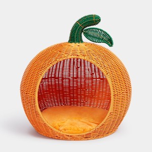 Portable Rattan Cat Furniture House <b>Pet</b> Bed Vietnam Handmade Woven Sleeping Beds With <b>Pillow</b> for Cats and Dogs - Product Image 5