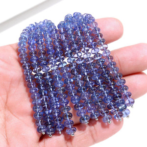 Cuentas Redondas Lisas de Tanzanita Natural AAA de 4-5 mm, Color Azul Violeta, con Efecto de Luz, para la Fabricación de Joyas, Suministro al por Mayor - Product Image 4