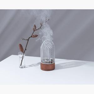 Brûleur d'encens Bakhoor moderne en métal avec base en bois, brûleur de charbon d'oud Mabkhara, porte-encens décoratif arabe - Product Image 1