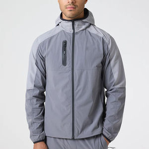 Conjunto de Chaqueta y Pantalones Cortos de Satén Ligero para Hombre, Cortavientos de Invierno, con Logotipo Personalizado Bordado, Ropa Deportiva Urbana - Product Image 4