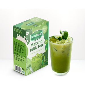 Polvo de Matcha de etiqueta privada al por mayor, polvo de bebida instantánea, polvo de té negro certificado, otros alimentos y bebidas, embalaje de té personalizado - Product Image 1