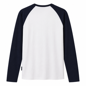 Custom Logo Men <b>Raglan</b> Long Sleeve T-Shirt Moisture Wicking Athletic Sports Wear Contrast Color Baseball Shirt Quick Dry <b>Top</b> - Product Image 5