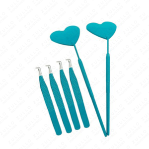 Pinzas para Extensión de Pestañas con Punta de Fibra ZULLO INDUSTRIES, Herramienta para Pestañas de Acero Inoxidable con Recubrimiento de Color Personalizado, 14 cm, Marca Privada - Product Image 6