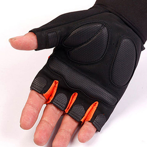Professional Weightlifting Gloves with Long Wrist Support – Non-Slip <b>Silicone</b> <b>Padded</b> Gym Gloves – Breathable Microfiber - Product Image 2