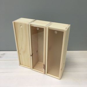Soporte de madera multiusos para botellas, organizador de botellas de vino para encimera de cocina, estante de almacenamiento de madera natural para comedor - Product Image 2