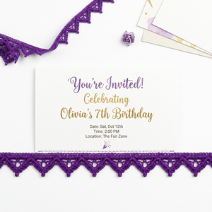 10mm Violet Floral Guipure GPO Lace Trim Customizable Exporter 20 Meter Packing for Hairbands Boutiques Gift Wrap <b>Cards</b> Decor - Product Image 2