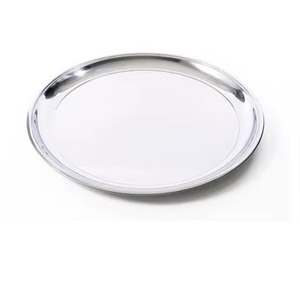 Assiette de service décorative en métal doré, écologique, classique, taille et logo personnalisables, pour la mise en place de la table. - Product Image 3