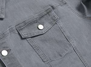 Chaqueta Vaquera para Hombre, Diseño Moderno, Estilo Casual, Urbano, Clásico, Ecológico, con Botones Personalizables, de Secado Rápido - Product Image 6