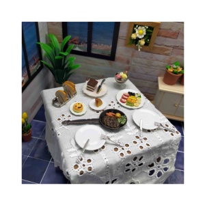 Miniature 1:12 Steak House Meubles Bois et PC Jouets pour DIY Dollhouse Décorations - Product Image 1