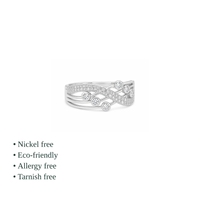 Bague en argent 925 pour femme, sertie de zircons cubiques, design géométrique, style tendance, alliance de fiançailles chrétienne, plaquée rhodium
