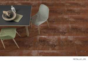 กระเบื้องพอร์ซเลนเมทัลลิกแบบใหม่ ขนาด 600x1200 มม. รูปแบบขนาดใหญ่ พื้นผิวมันเงา พรีเมียม สำหรับตกแต่งผนังและพื้นภายในและภายนอกอาคาร ดีไซน์ทันสมัย ระดับพรีเมียม - Product Image 5