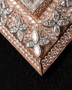 Colgante con Logotipo de Superman, Incrustaciones de Micro Pavé, Oro Rosa Sólido, Diamante de Laboratorio, Joyería de Lujo Unisex, Regalo - Product Image 3