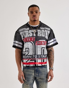 เสื้อฟุตบอลแบบกำหนดเอง 300 กรัมต่อตารางเมตร พร้อมชื่อทีมและหมายเลขส่วนตัว เสื้อซ้อมแบบกำหนดเอง เสื้อฟุตบอลสั่งทำพิเศษ - Product Image 1