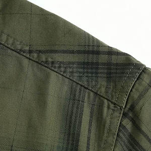 Chemise en flanelle de coton brossé pour homme, à carreaux, manches longues, boutonnée, décontractée, extra douce et chaude, pour l'automne, logo personnalisé, vente en gros - Product Image 5