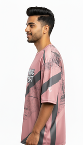 เสื้อยืดโอเวอร์ไซส์สไตล์ลำลองสำหรับผู้ชาย ลายพิมพ์ซับลิเมชั่น แฟชั่นสตรีทแวร์ - Product Image 3