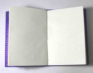 Camelon Exports Metallic Blue Color Embossed Check Cover Recycled Handmade Cotton Paper Glue Bound 48 Sheets <b>A5</b> <b>Diary</b> Stationery - Product Image 3