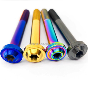 Vis UFO en titane GR5 à tête Torx large M6/M8/M10, finition or arc-en-ciel et noir, profil bas, pour <span class=keywords><strong>moto</strong></span> sportive, course et automobile - Product Image 1