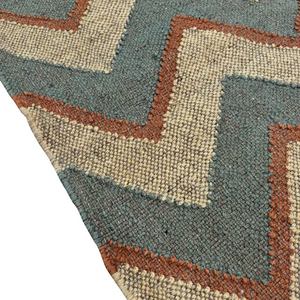 พรมปอกระเจาขนสัตว์ถักทอแบบดั้งเดิมขนาด5x8ฟุตหรูหราพรมวิ่งขนาดใหญ่สำหรับทางเดินห้องปูพื้น - Product Image 5