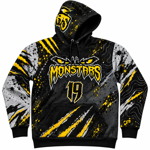 Sudadera con Capucha de Baloncesto Sublimada Personalizada, Sudadera con Nombre y Número Personalizados, Uniforme de Equipo, Ropa Deportiva, 100% Algodón - Product Image 1