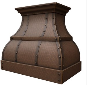Hotte de cuisine murale en cuivre foncé, design attrayant, faite à la main, très demandée, à prix très compétitif - Product Image 1