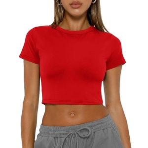 Nuevo Top Corto con Logotipo Personalizado para Mujer, Ropa Urbana Moderna, Nuevo Diseño, Ropa de Verano, Estilo Casual, Camisetas Top Corto 2027 - Product Image 1