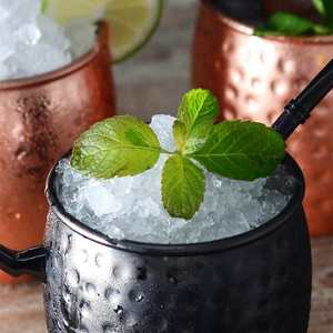 Mug moderne en cuivre pur Bold Blossom avec couvercle, logo émaillé personnalisé, gobelet écologique portable - Product Image 4