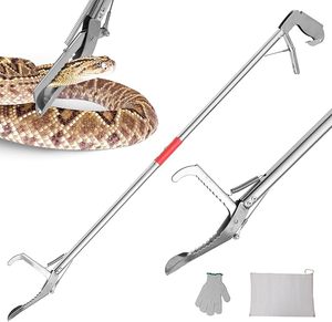 Top Selling Professional Collapsible Snake Tongs Reptile Catcher Stick Rattlesnake Grabber <b>Pick</b>-<b>up</b> Handling <b>Tool</b> Snake Tong - Product Image 1