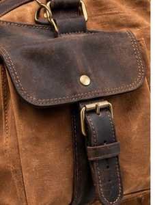 Sac de voyage de qualité supérieure avec garniture en cuir et bandoulière - Product Image 4