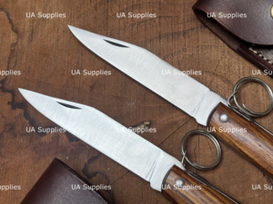 Wholesale OEM Traditional Ring <b>Lock</b> Folding Knife Rosewood Handle Carbon Steel Industrial Grade Drop Point 11 UA Supplies - Product Image 2
