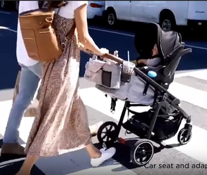 Meilleur design de poussette 3-en-1 pour bébé, également remorque, poussette et chariot combinés haut de gamme, pliable, tout-en-un, super facile à utiliser, répondant aux normes EN. - Product Image 3