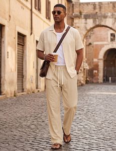 Pantalon de jogging ample et confortable pour homme, 100 % coton, uni, doux, léger, style streetwear, décontracté, avec poches - Product Image 3