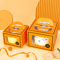 Scatola di Lusso Portatile per Torte con Manico, Confezione Regalo Personalizzata per Pasticceria con Finestra Trasparente