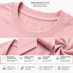 เสื้อยืดลำลองสีชมพูสำหรับผู้หญิง คอกลม แขนสั้น พิมพ์ลายตัวอักษร ผ้าฝ้าย 100% ระบายอากาศได้ดี ทรงเข้ารูป สำหรับฤดูใบไม้ผลิและฤดูร้อน - Product Image 3