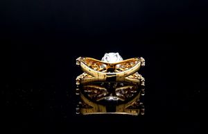 Anillo de Compromiso de Lujo al por Mayor, Chapado en Oro Rosa de 14k, con Diamante Cultivado en Laboratorio, Certificado IGI, Corte Brillante, Solitario - Product Image 5