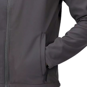 <b>Men</b>_s XL Directly Manufacturer Heated Winter Softshell <b>Jackets</b> Breathable <b>Long</b> Leather Fabric Stand Collar Top OEM Service - Product Image 5