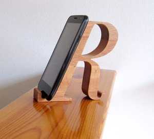 Support pour ordinateur portable en bois de qualité supérieure, support pour téléphone portable pour bureau, support durable pour smartphone pour iPhone et Android - Product Image 3