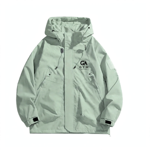 GYM Active Lightweight <b>Soft</b> <b>Shell</b> Waterproof Breathable Quick Dry Outdoor <b>Hooded</b> <b>Jacket</b> Functional Sports Single Layer Windproof - Product Image 1