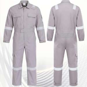 Overoles de Trabajo Antiestáticos y Resistentes al Fuego con Tiras Reflectantes, Uniforme de Seguridad Industrial, Ropa Protectora FR para Hombres y Mujeres - Product Image 4