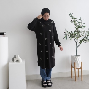 เสื้อถักลายวาฟเฟิลสำหรับผู้หญิง โดย ByMeldev Daissy - Product Image 4