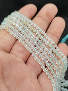 ลูกปัดพลอยอาเกตสีเทาทรงกลมขนาด 4 มม. ขายส่ง สำหรับทำเครื่องประดับ DIY - Product Image 6