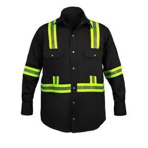 Camisa de Trabajo de Manga Larga para Hombre, de Algodón Ignífugo, Uniforme de Seguridad con Impresión UV Personalizada, Ropa Industrial Protectora de Alta Calidad - Product Image 1