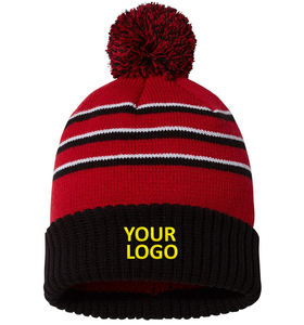 Gorros de Punto de Lana 100% Impermeables de Alta Calidad Personalizados al por Mayor, Gorros Cálidos de Invierno 2026 para Hombre y Mujer con Diseño Jacquard - Product Image 6