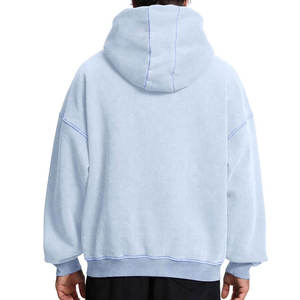 Sweat à capuche tricoté décontracté en coton 100% de haute qualité, tendance, pour l'automne, avec couleurs et logos personnalisables - Product Image 5
