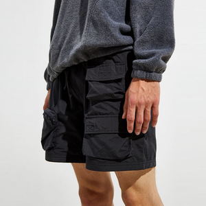 Shorts Cargo Décontractés d'Été pour Hommes, Taille Mi-Haute Élastique, 100% Polyester Toile, Séchage Rapide, Respirant, Écologique, Durable, OEM - Product Image 3