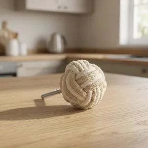 Most Selling Jute Dresser Hardware Knob Decorative Drawer Pull For Kitchen Furniture Bedroom Cabinets Available For Sale - Product Image 4
