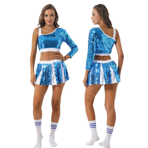 Uniforme de pom-pom girl personnalisé par sublimation, unisexe, 180 grammes, fabriqué au Pakistan pour adultes - Product Image 3